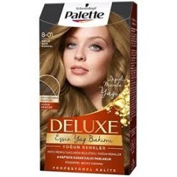 Palette Deluxe Yoğun Renkler Saç Boyası 8-01 Küllü Açık Kumral